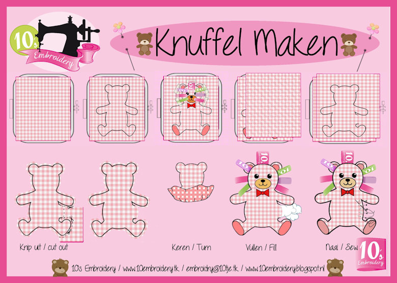 10EMBROIDERY TIPS Beschrijving Knuffel Maken Met Lintjes (524K)