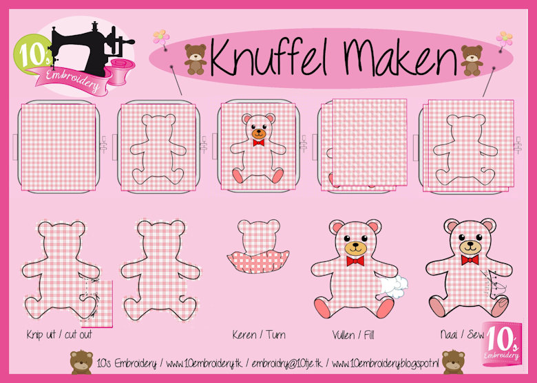 10EMBROIDERY TIPS Beschrijving Knuffel Maken (498K)