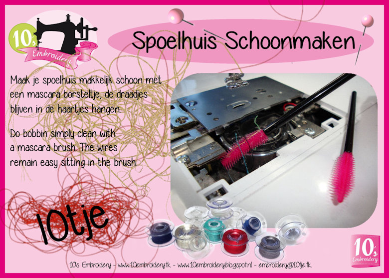 10EMBROIDERY TIPS Spoelhuis Schoonmaken (535K)